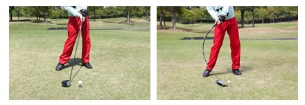 動体歪みを低減した1/32000秒撮影時の比較イメージ図（左：『RX100 IV』、『RX10 II』使用時、右：他社使用時）
