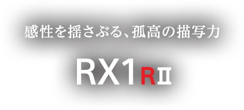 感性を揺さぶる、孤高の描写力　RX1RM2