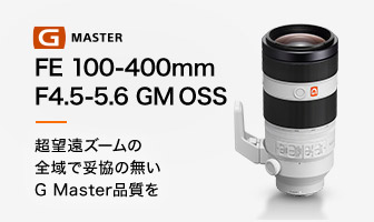 FE 100-400mm F4.5-5.6 GM OSS 美しいボケを400mmという焦点距離で