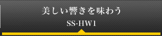 美しい響きを味わう SS-HW1