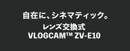 レンズ交換式 VLOGCAM ZV-E10
