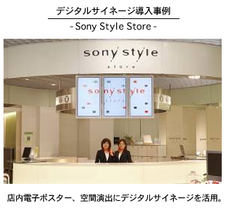 デジタルサイネージ導入事例-Sony Style Store-