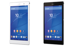 Xperia Z3 Tablet Compact （左：ホワイト、右：ブラック）