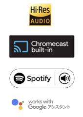 Hi-Res AUDIO Chromecast built-in potify Connect GoogleAVX^g