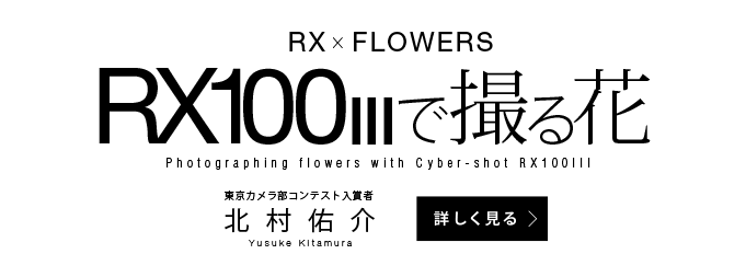 RX×FLOWERS RX100Vで撮る花　北村佑介