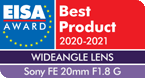 EISA ADVANCED FULL-FRAME CAMERA 2020-2021 FE 20mm F1.8 G（SEL20F18G）