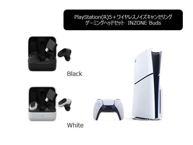 PlayStation®5＋ワイヤレスノイズキャンセリングゲーミングヘッドセットINZONE Buds セット